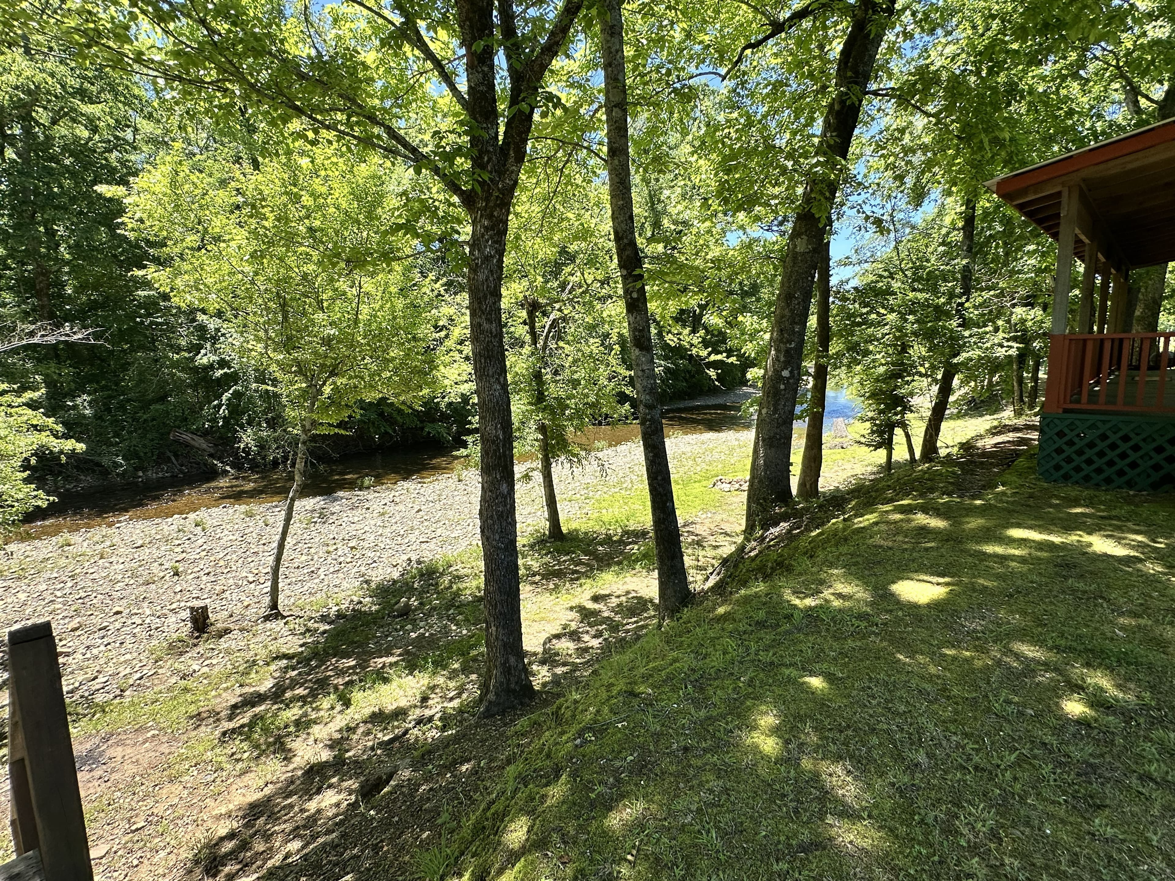 Creekside cabin stay at At Living Water Cabins