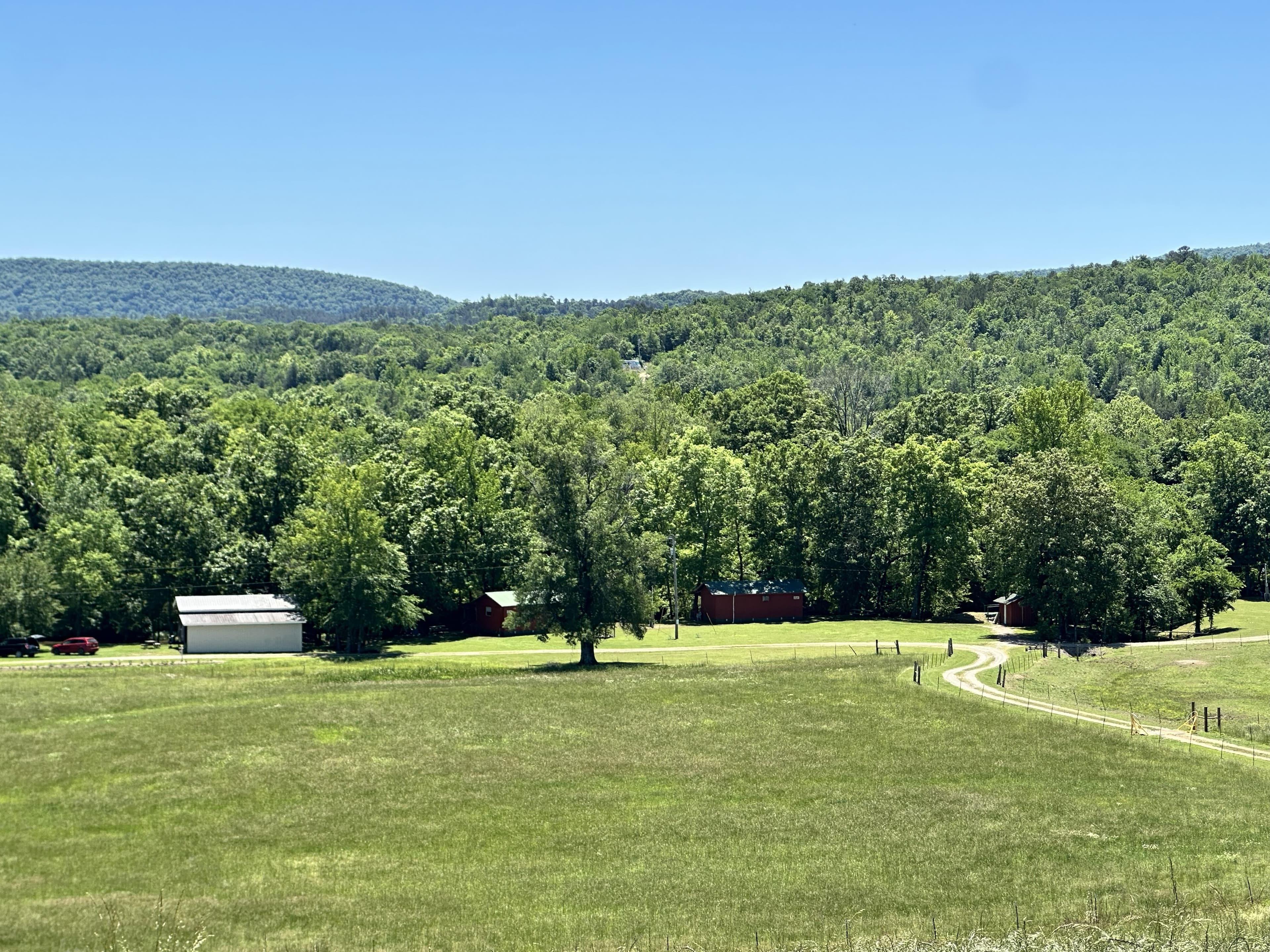 Creekside cabins in the Ouachita Mountains of Arkansas